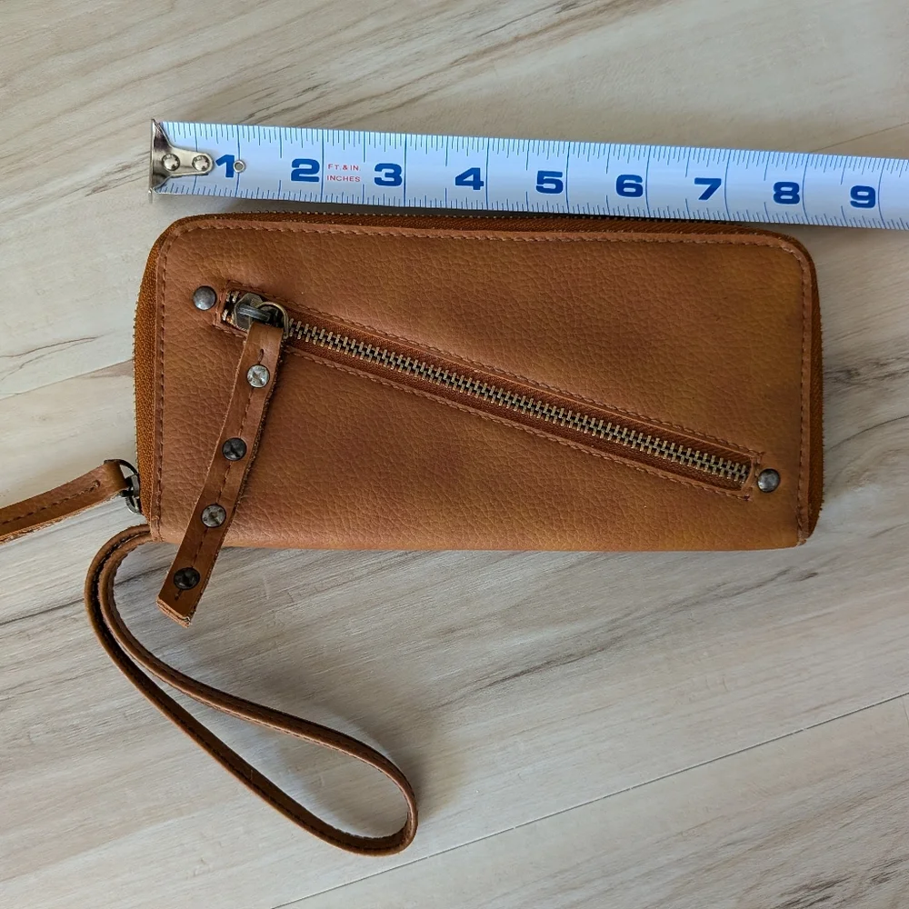 Free People Brown Vegan Wristlet Wallet - Picture 4 of 8